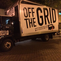 Started in 2010, Off the Grid currently operates 35 weekly public markets throughout the San Francisco Bay Area. Off the Grid seeks to maintain a shared sense of space by collaborating with local businesses and communities to active novel public spaces with truly unique experiences. (www.offthegridsf.com)